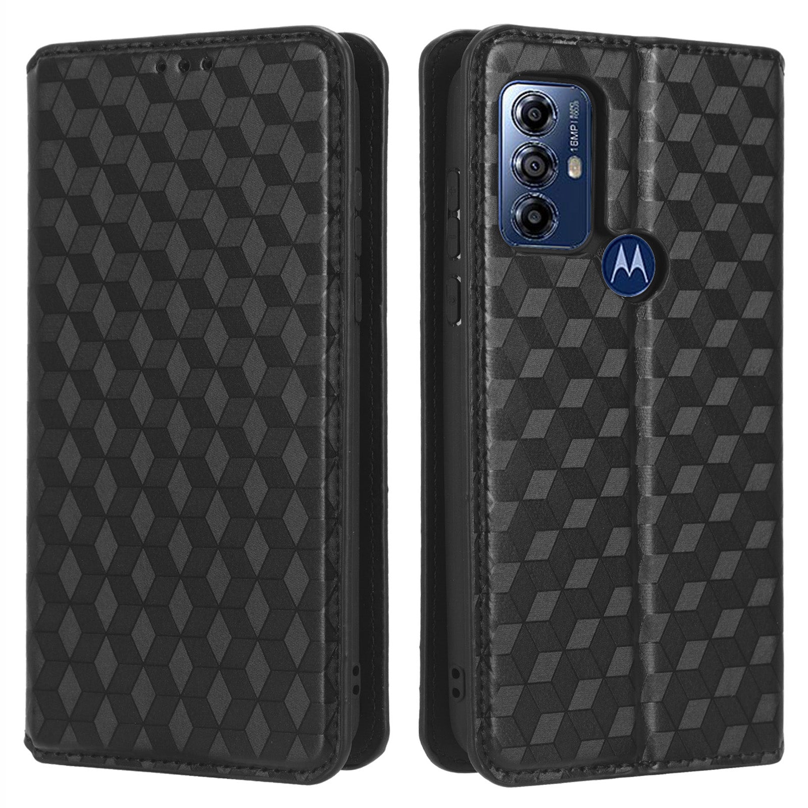 PU Leather Protective Phone Case For Motorola Moto G Play (2023) 4G Rhombus Pattern Imprinted Magnetic Auto-absorbed Stand Wallet Folio Flip Phone Cover PU Leather Protective Phone Case For Motorola Moto G Play (2023) 4G Rhombus Pattern Imprinted Magnetic Auto-absorbed Stand Wallet Folio Flip Phone Cover
